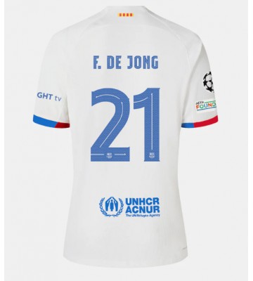 Barcelona Frenkie de Jong #21 Segunda Equipación 2023-24 Manga Corta